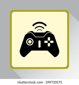 Joystick sign icon, vector illustration. Flat design style 