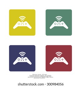 Joystick sign icon, vector illustration. Flat design style