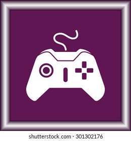 Joystick sign icon, vector illustration. Flat design style 