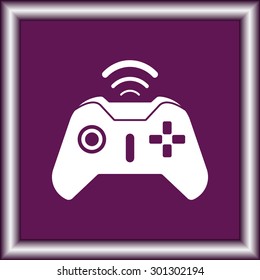 Joystick sign icon, vector illustration. Flat design style 