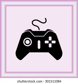 Joystick sign icon, vector illustration. Flat design style 