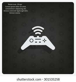 Joystick sign icon, vector illustration. Flat design style