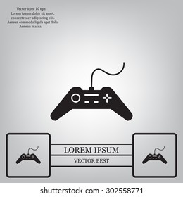 Joystick sign icon, vector illustration. Flat design style