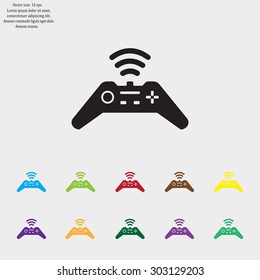 Joystick sign icon, vector illustration. Flat design style
