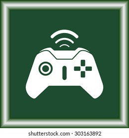 Joystick sign icon, vector illustration. Flat design style 