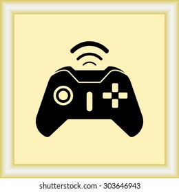 Joystick sign icon, vector illustration. Flat design style 