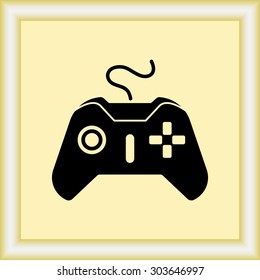 Joystick sign icon, vector illustration. Flat design style 