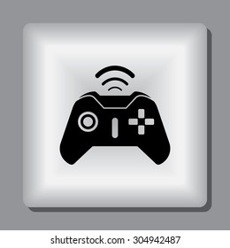 Joystick sign icon, vector illustration. Flat design style 