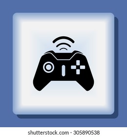 Joystick sign icon, vector illustration. Flat design style 