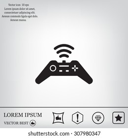 Joystick sign icon, vector illustration. Flat design style