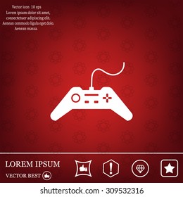 Joystick sign icon, vector illustration. Flat design style