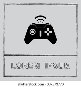 Joystick sign icon, vector illustration. Flat design style 