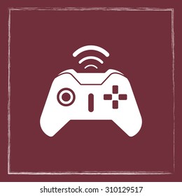 Joystick sign icon, vector illustration. Flat design style 