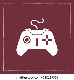 Joystick sign icon, vector illustration. Flat design style 