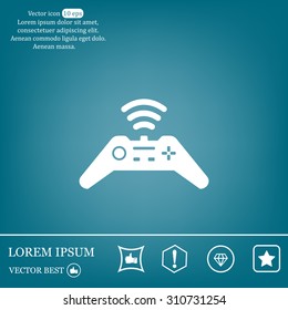 Joystick sign icon, vector illustration. Flat design style