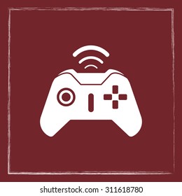 Joystick sign icon, vector illustration. Flat design style 