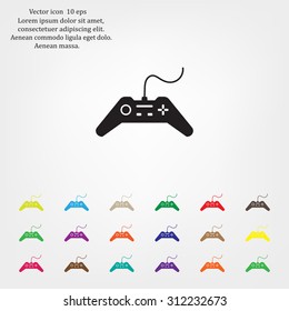 Joystick sign icon, vector illustration. Flat design style