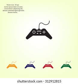 Joystick sign icon, vector illustration. Flat design style