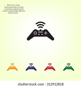 Joystick sign icon, vector illustration. Flat design style