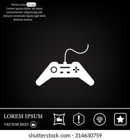Joystick sign icon, vector illustration. Flat design style