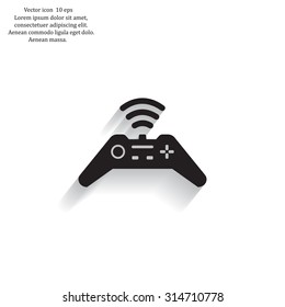 Joystick sign icon, vector illustration. Flat design style