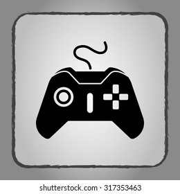 Joystick sign icon, vector illustration. Flat design style 