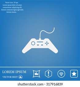 Joystick sign icon, vector illustration. Flat design style