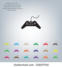 Joystick sign icon, vector illustration. Flat design style
