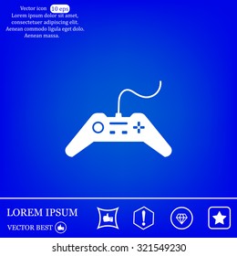 Joystick sign icon, vector illustration. Flat design style