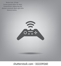 Joystick sign icon, vector illustration. Flat design style