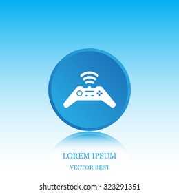 Joystick sign icon, vector illustration. Flat design style