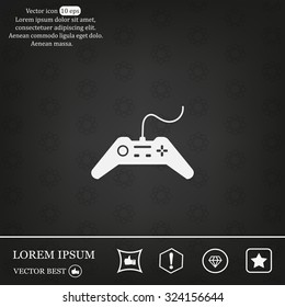 Joystick sign icon, vector illustration. Flat design style