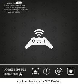 Joystick sign icon, vector illustration. Flat design style