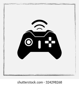 Joystick sign icon, vector illustration. Flat design style 