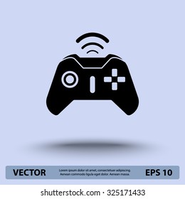 Joystick sign icon, vector illustration. Flat design style 