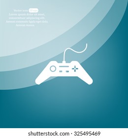 Joystick sign icon, vector illustration. Flat design style