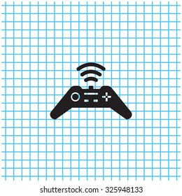 Joystick sign icon, vector illustration. Flat design style