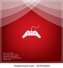 Joystick sign icon, vector illustration. Flat design style