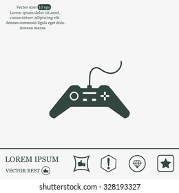 Joystick sign icon, vector illustration. Flat design style