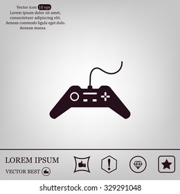 Joystick sign icon, vector illustration. Flat design style