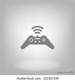 Joystick sign icon, vector illustration. Flat design style