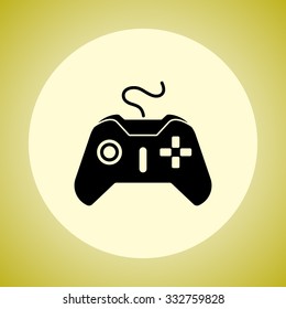 Joystick sign icon, vector illustration. Flat design style 