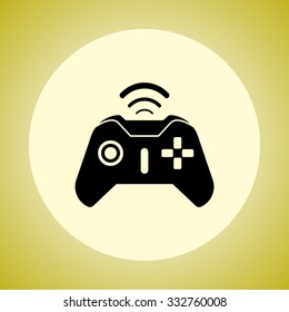 Joystick sign icon, vector illustration. Flat design style 
