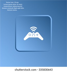 Joystick sign icon, vector illustration. Flat design style