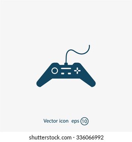 Joystick sign icon, vector illustration. Flat design style