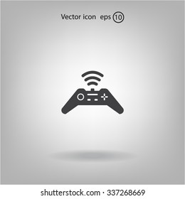 Joystick sign icon, vector illustration. Flat design style