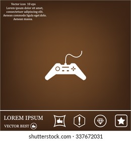 Joystick sign icon, vector illustration. Flat design style