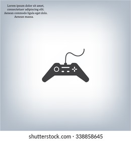 Joystick sign icon, vector illustration. Flat design style