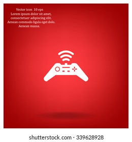 Joystick sign icon, vector illustration. Flat design style