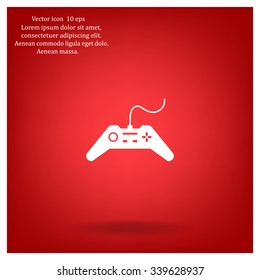 Joystick sign icon, vector illustration. Flat design style